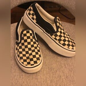 Kids Checkered Slip-On Shoes